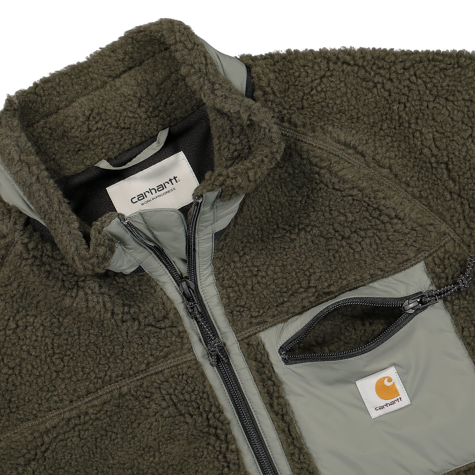 Carhartt WIP Prentis Liner Cypress / Thyme Jackets Close-up | Overkill