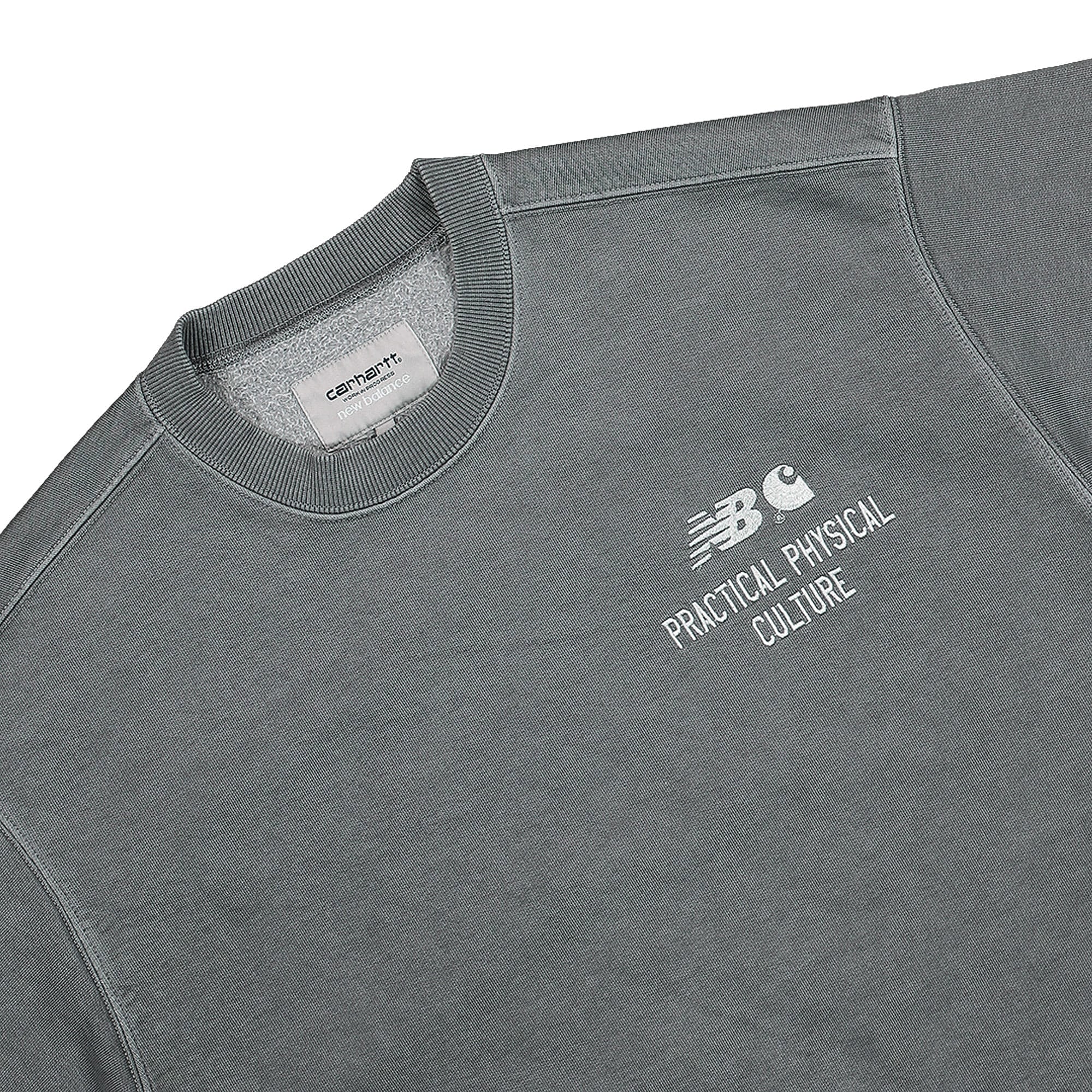Carhartt WIP New Balance x Carhartt WIP S/S Sweatshirt Shiver / Wax T-Shirts Close-up | Overkill