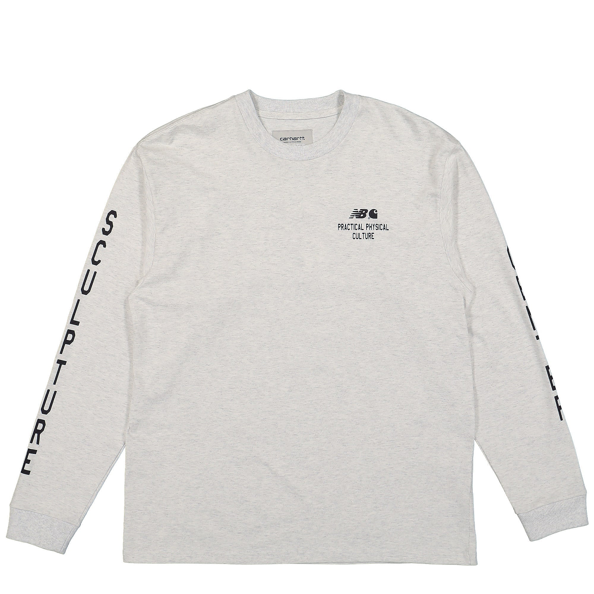 Carhartt WIP New Balance x Carhartt WIP L/S Shirt Ash Heather / Dark Navy Longsleeves I030724.11T.XX.03 | Overkill