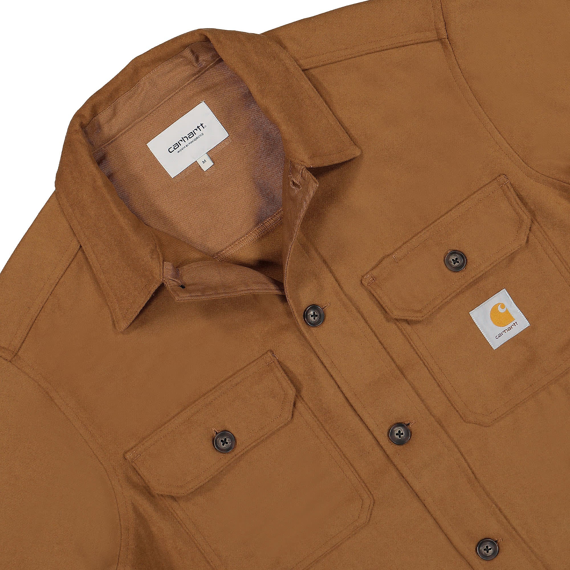 Carhartt WIP Wiston Shirt Jac Hamilton Brown Shirts Close-up | Overkill