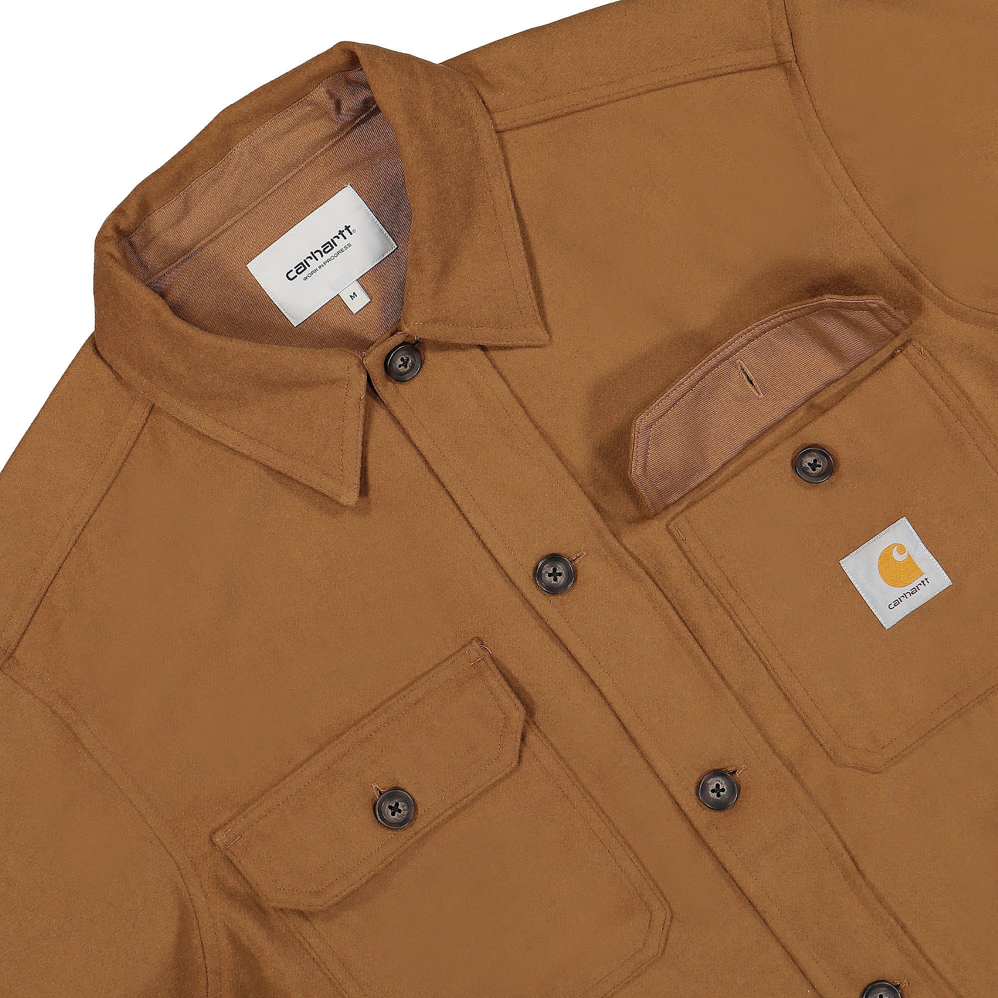 Carhartt WIP Wiston Shirt Jac Hamilton Brown Shirts Detailfoto | Overkill