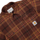 Carhartt WIP L/S Wallace Shirt Wallace Check  Ale Shirts Close-up | Overkill