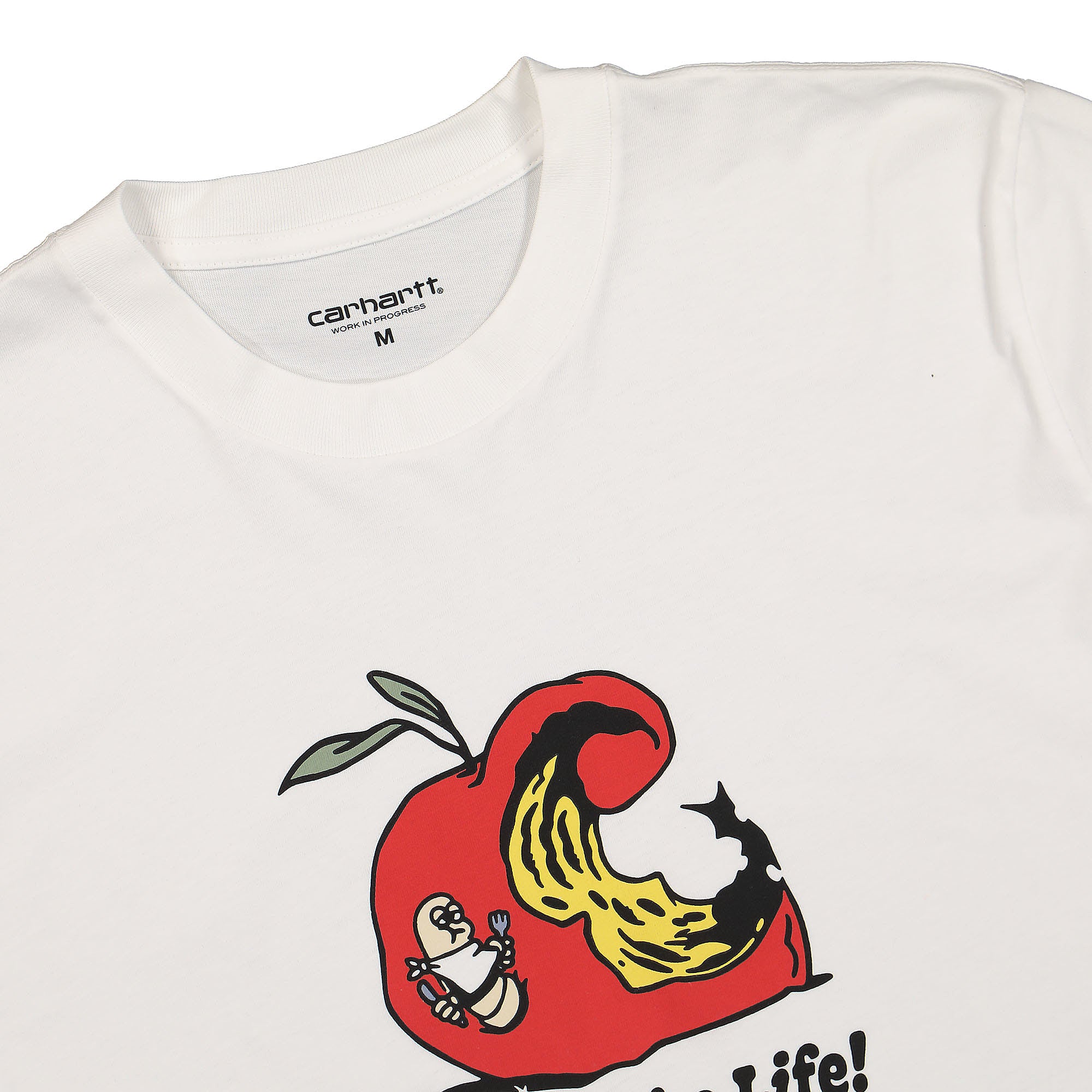 Carhartt WIP S/S Appetite T-Shirt White T-Shirts Close-up | Overkill