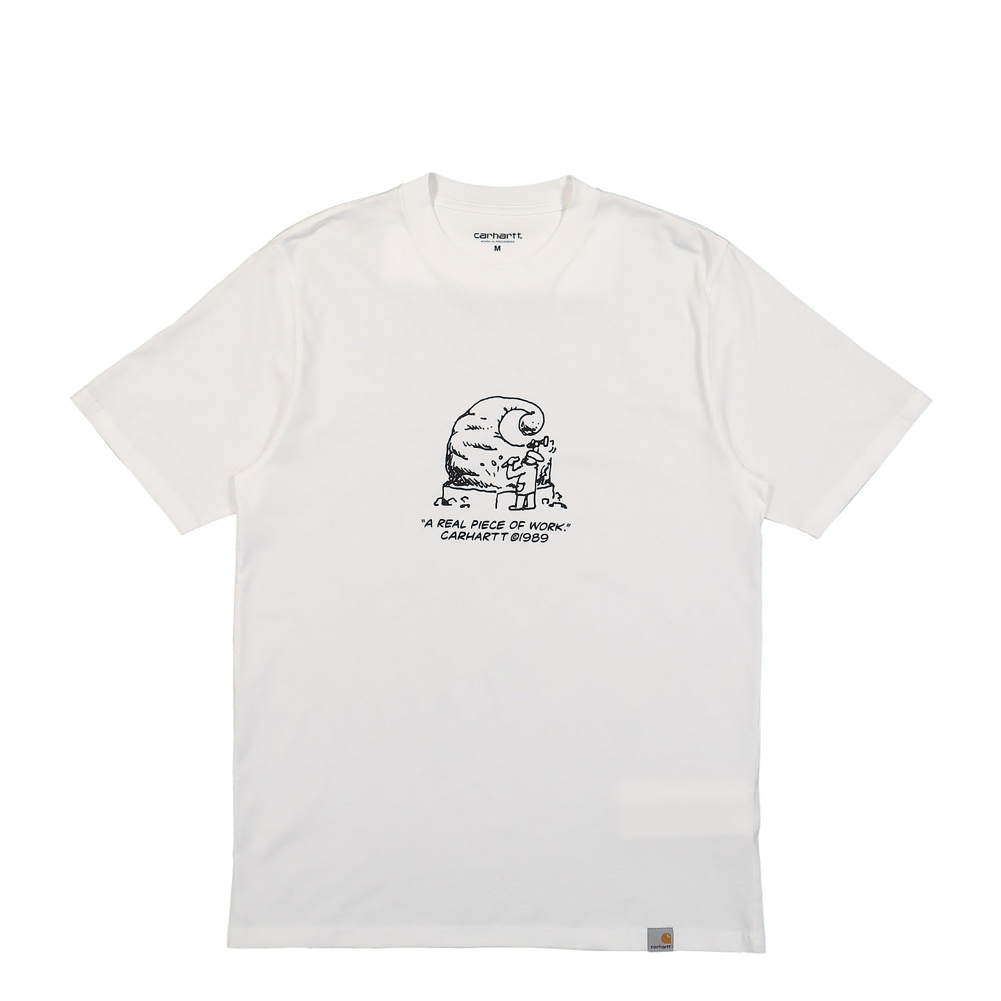 Carhartt WIP S/S Piece of Work T-Shirt White / Black T-Shirts I031026.00A.XX.03 | Overkill
