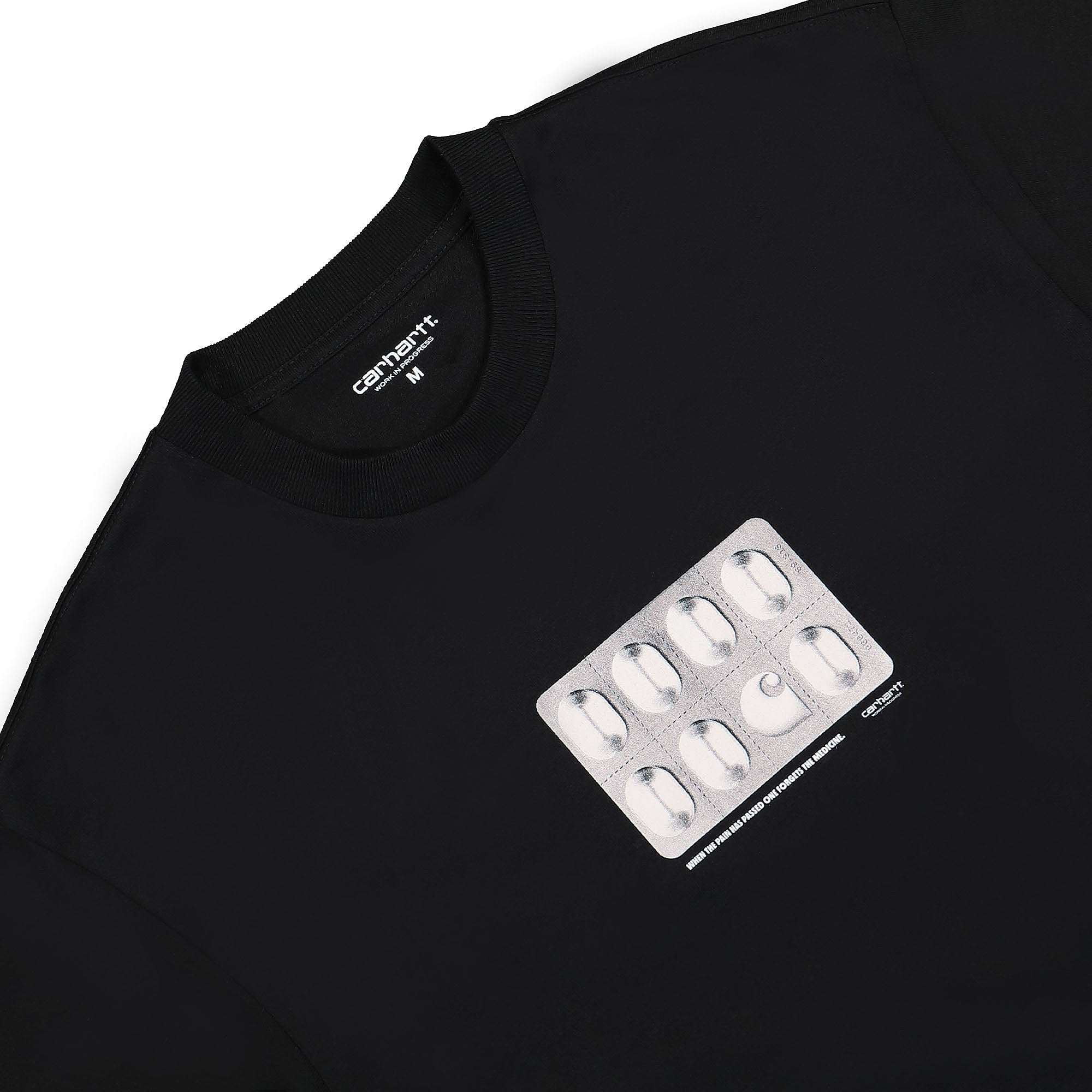 Carhartt WIP S/S Pills T-Shirt Black T-Shirts Close-up | Overkill