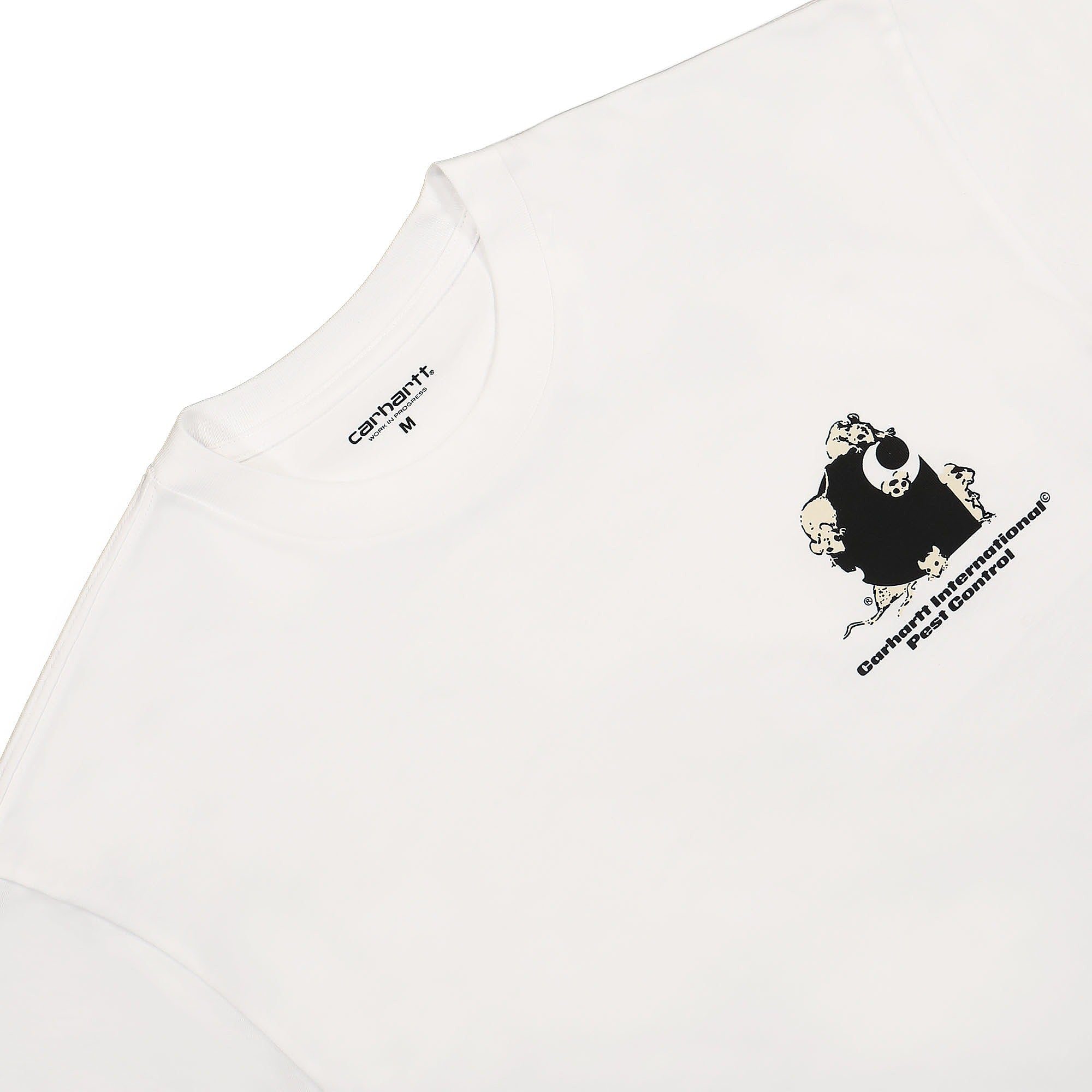 Carhartt WIP S/S Pest Control T-Shirt White T-Shirts Material | Overkill