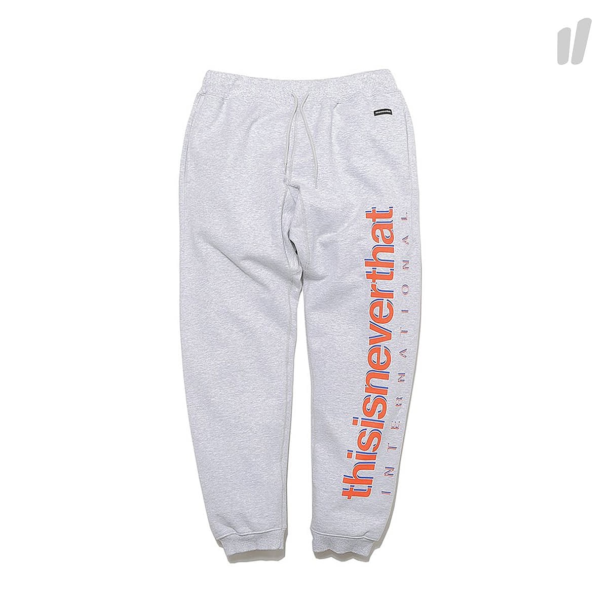 thisisneverthat Intl. Logo Sweatpant Light Grey Sweat & Track Pants TN17FBT003IR | Overkill