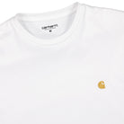 Carhartt WIP S/S Chase Tee White / Gold T-Shirts Close-up | Overkill