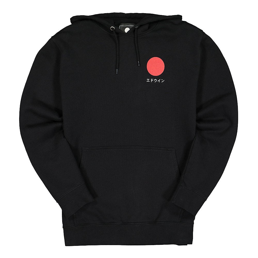 Edwin Japanese Sun Hoodie Sweat Black Hoodies I028533.89.67.03 | Overkill