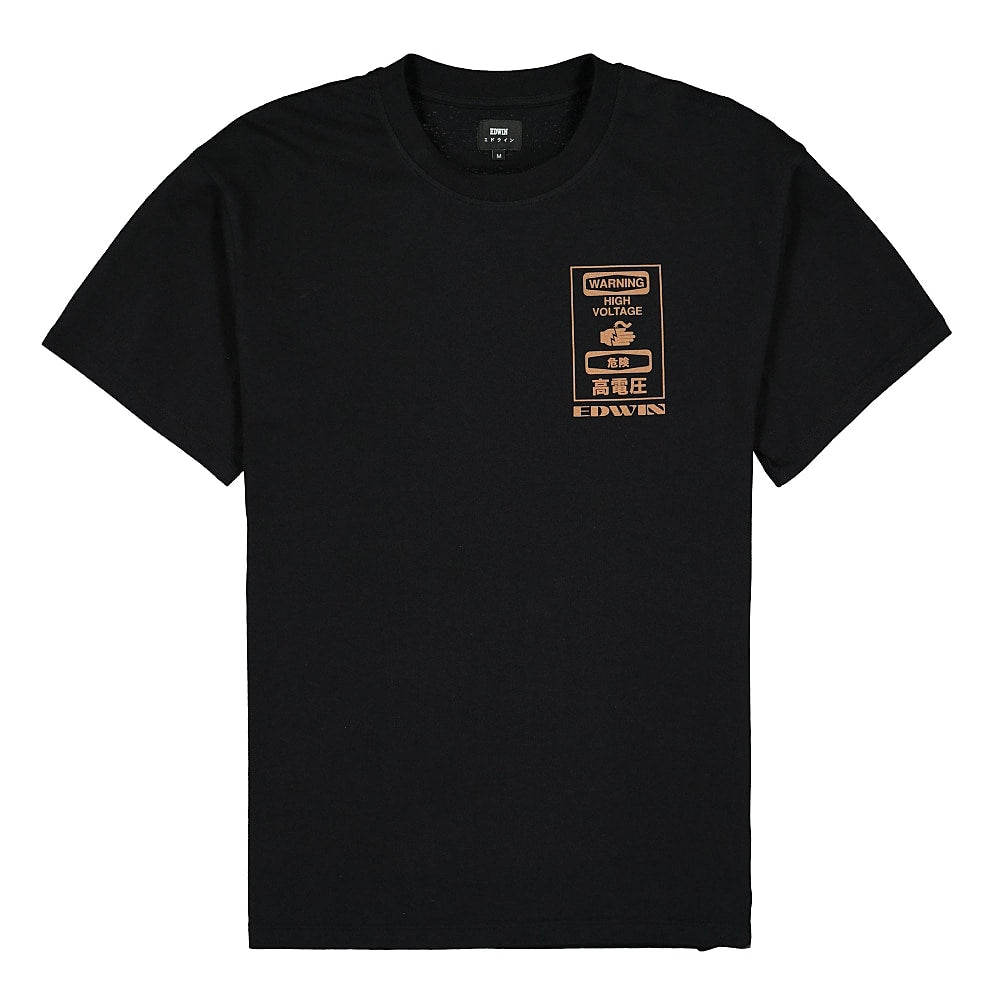 Edwin Warning TS Single Jersey Black T-Shirts I028566.89.67.03 | Overkill