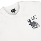 Edwin Shinobii TS LS Single Jersey White Longsleeves Close-up | Overkill