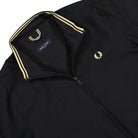 Fred Perry Brentham Jacket Black Bomber & Varsity Jackets Close-up | Overkill