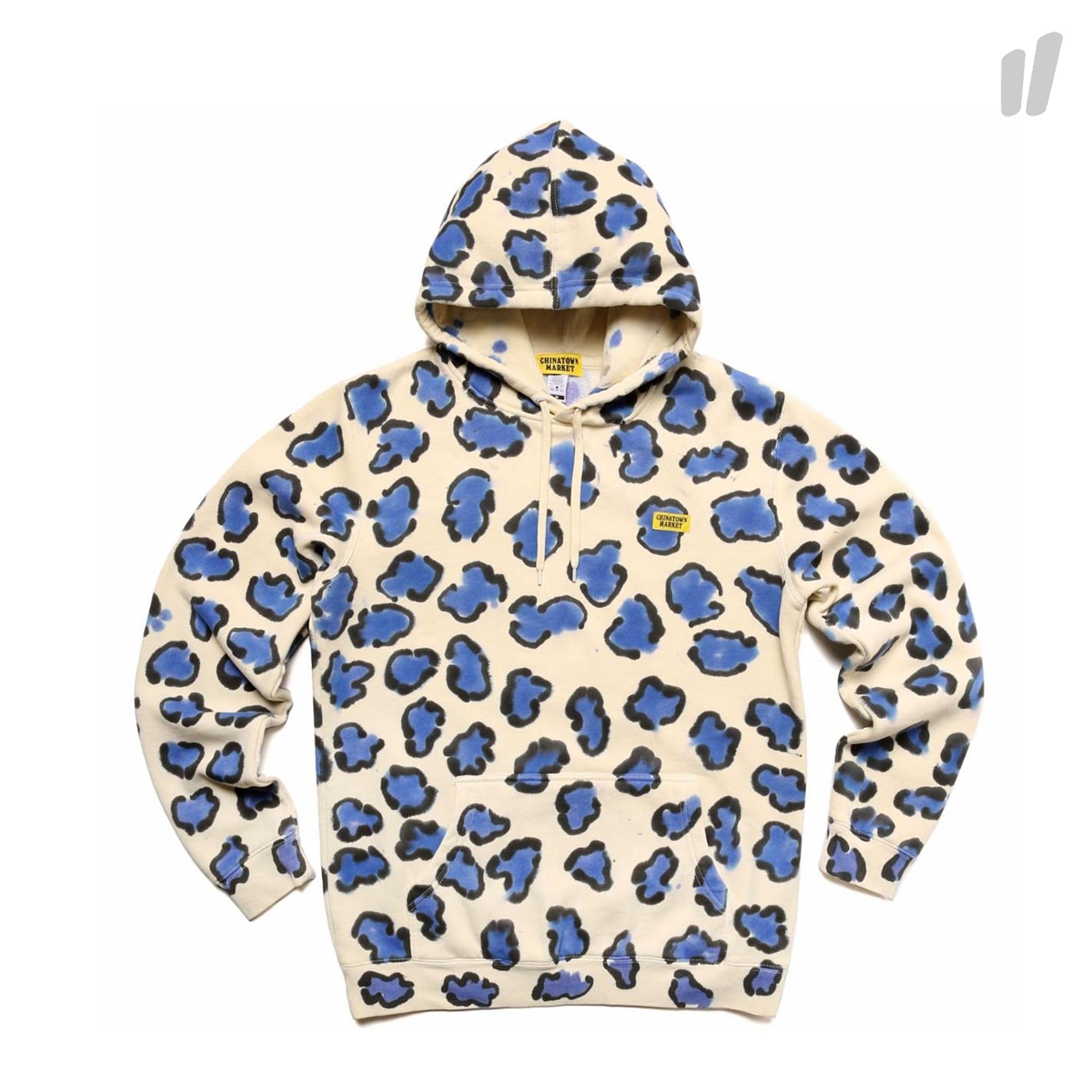 Chinatown Market Jaguar Tie Dye Hoodie Cream / Blue Hoodies JAGDYE | Overkill