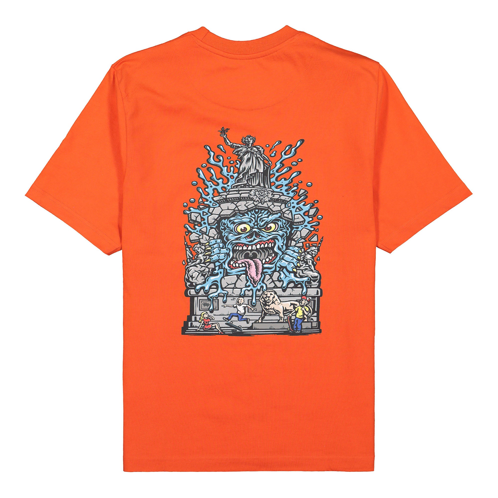 Wasted Paris Repu Monster Tee Orange T-Shirts Close-up | Overkill