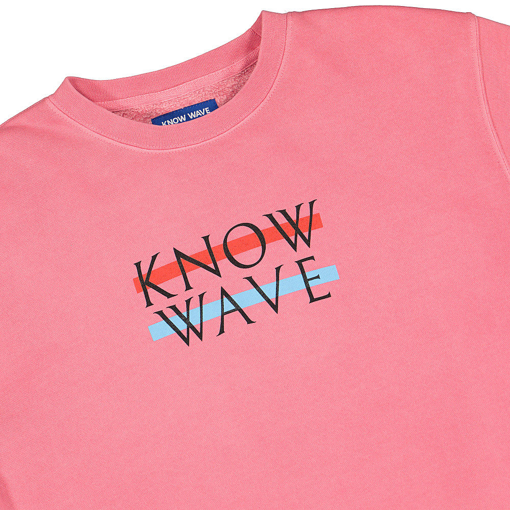 Know Wave wavelenght crewneck Pink Sweatshirts Close-up | Overkill