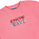 Know Wave wavelenght crewneck Pink Sweatshirts Close-up | Overkill