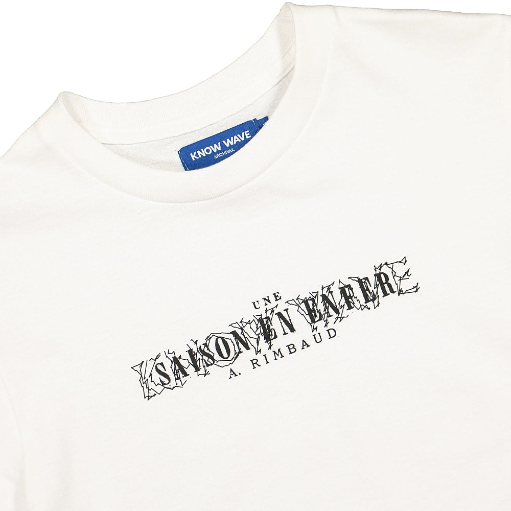 Know Wave rimbaud tee White T-Shirts Close-up | Overkill