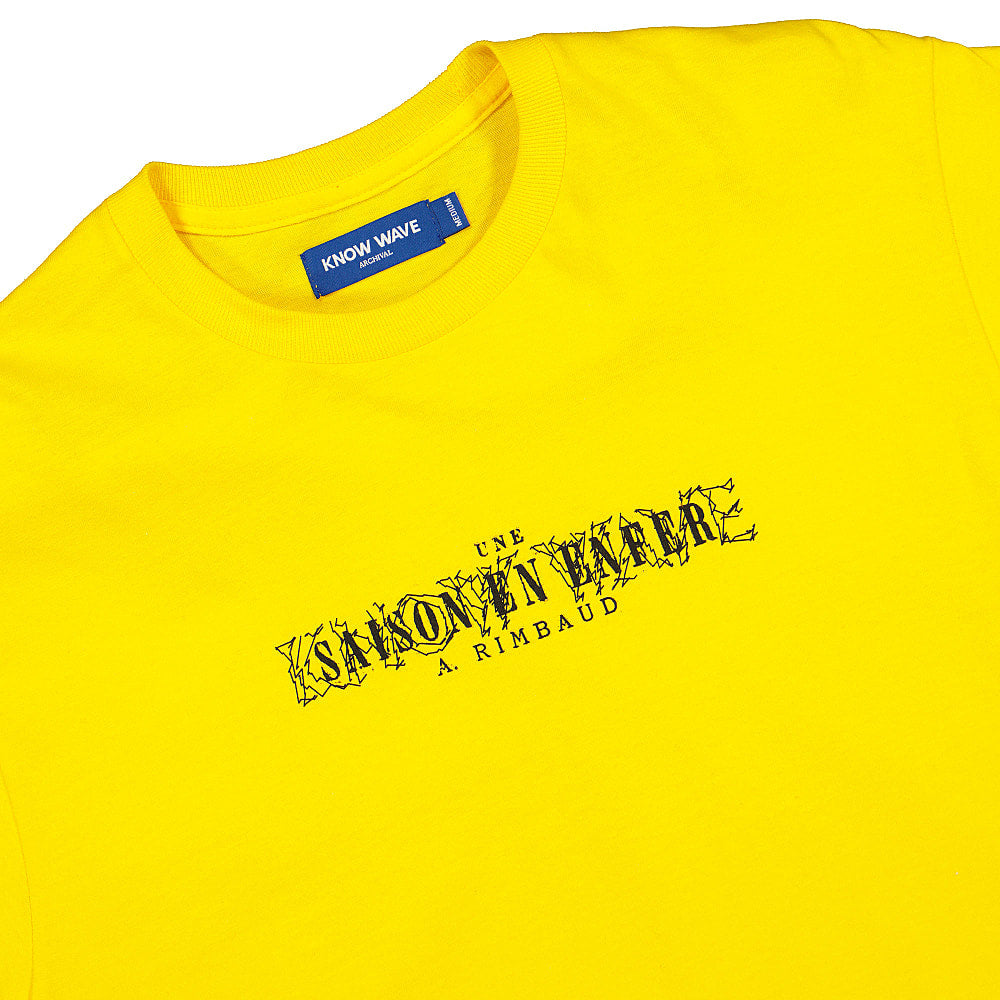 Know Wave rimbaud tee Yellow T-Shirts Close-up | Overkill