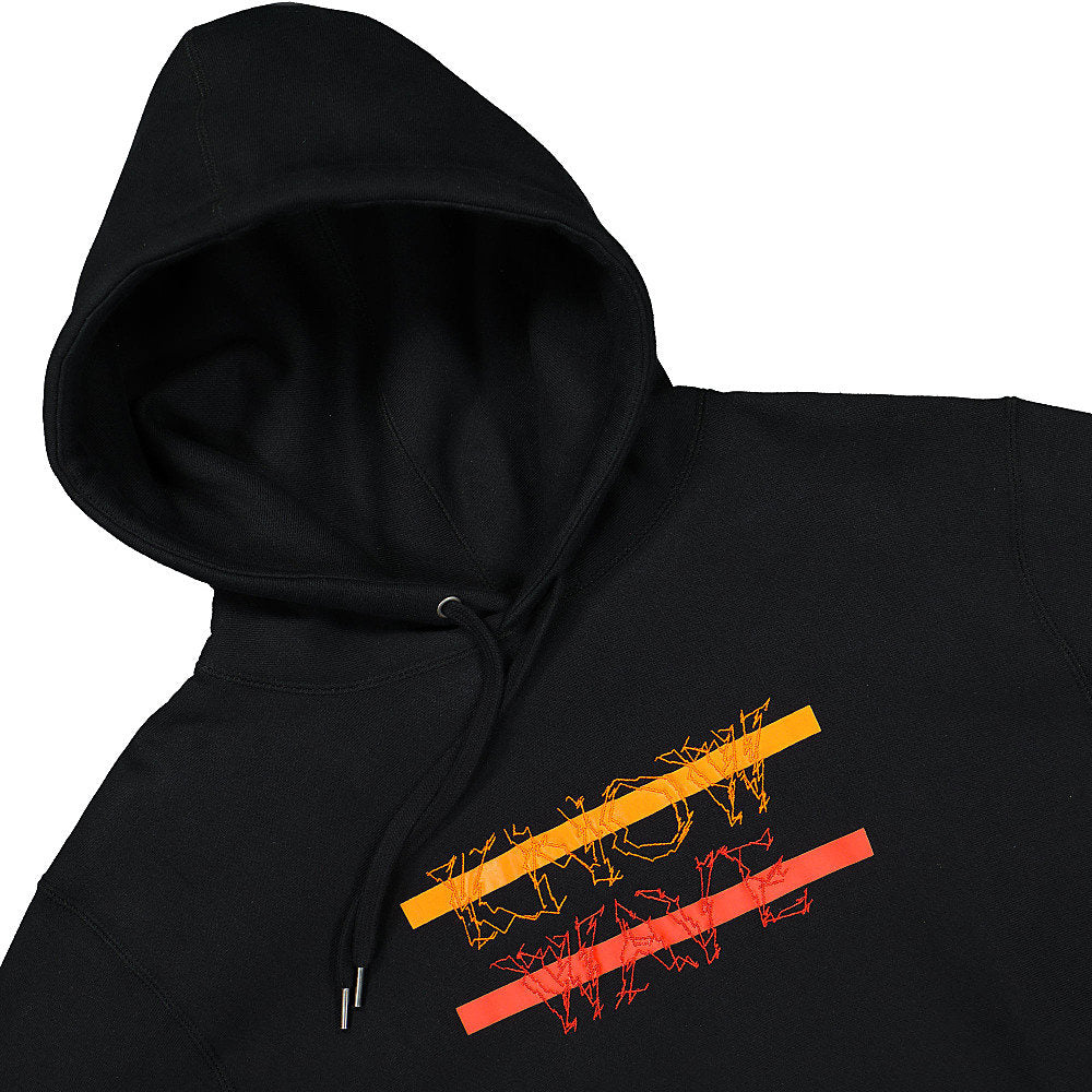 Know Wave classic anxiety logo pullover Black Sweatshirts Close-up | Overkill