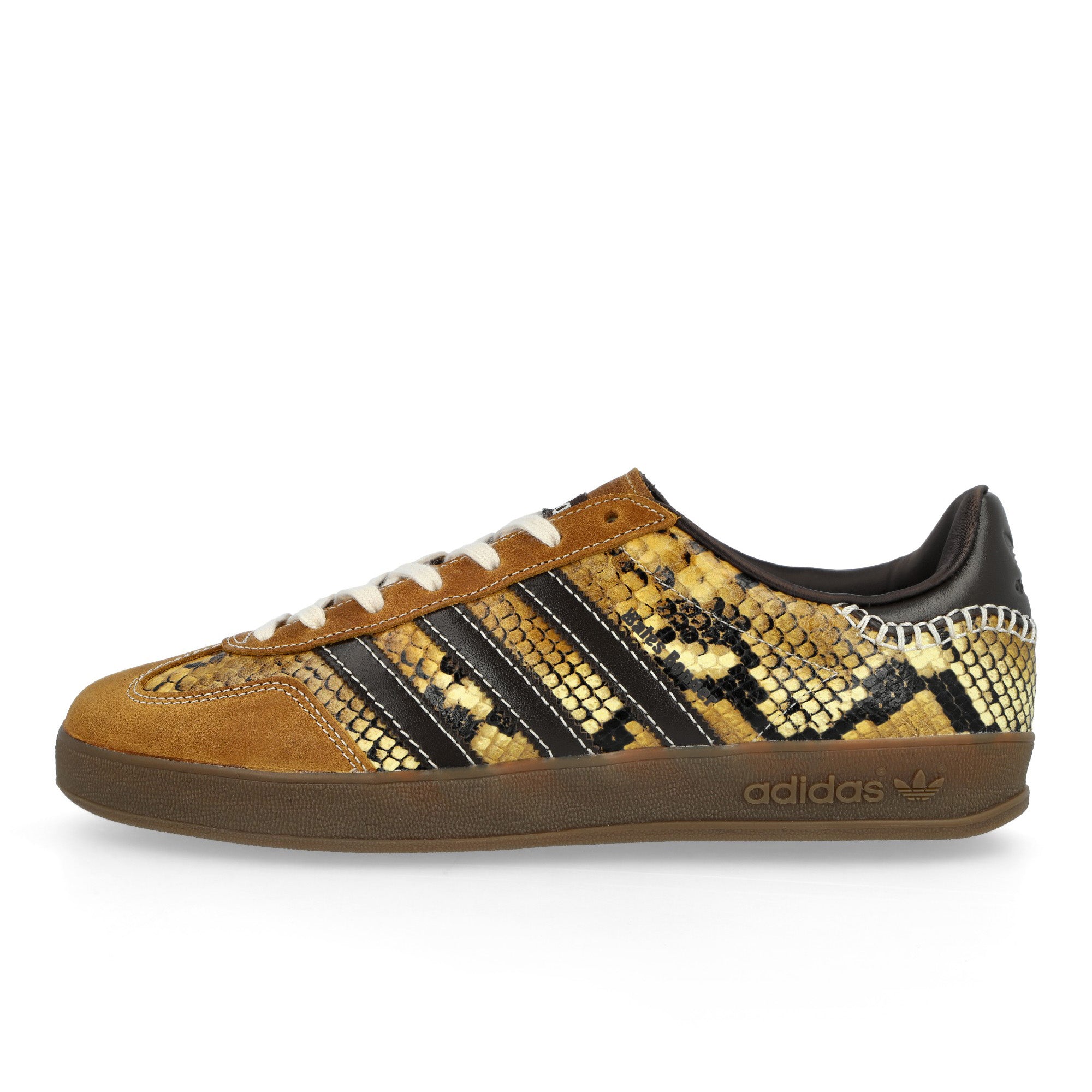 Wales Bonner x adidas Gazelle Snake Supplier Color / Dark Brown / Wonder White Sneaker KK3641 | Overkill

