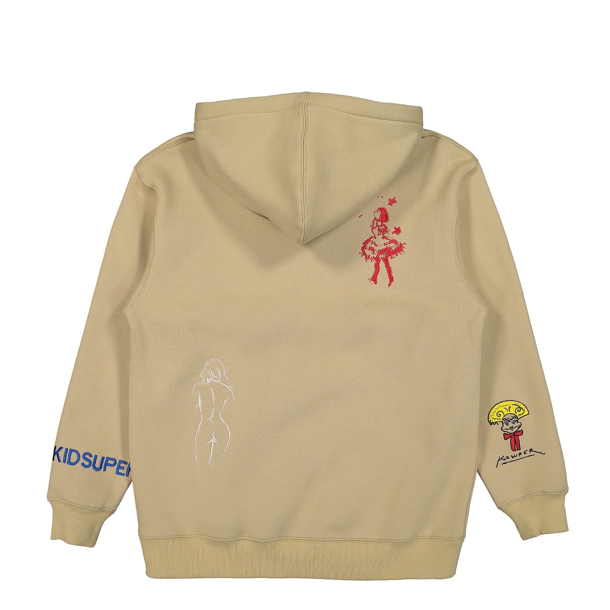 Kidsuper Studios Super Sweatshirt Tan Sweatshirts Close-up | Overkill