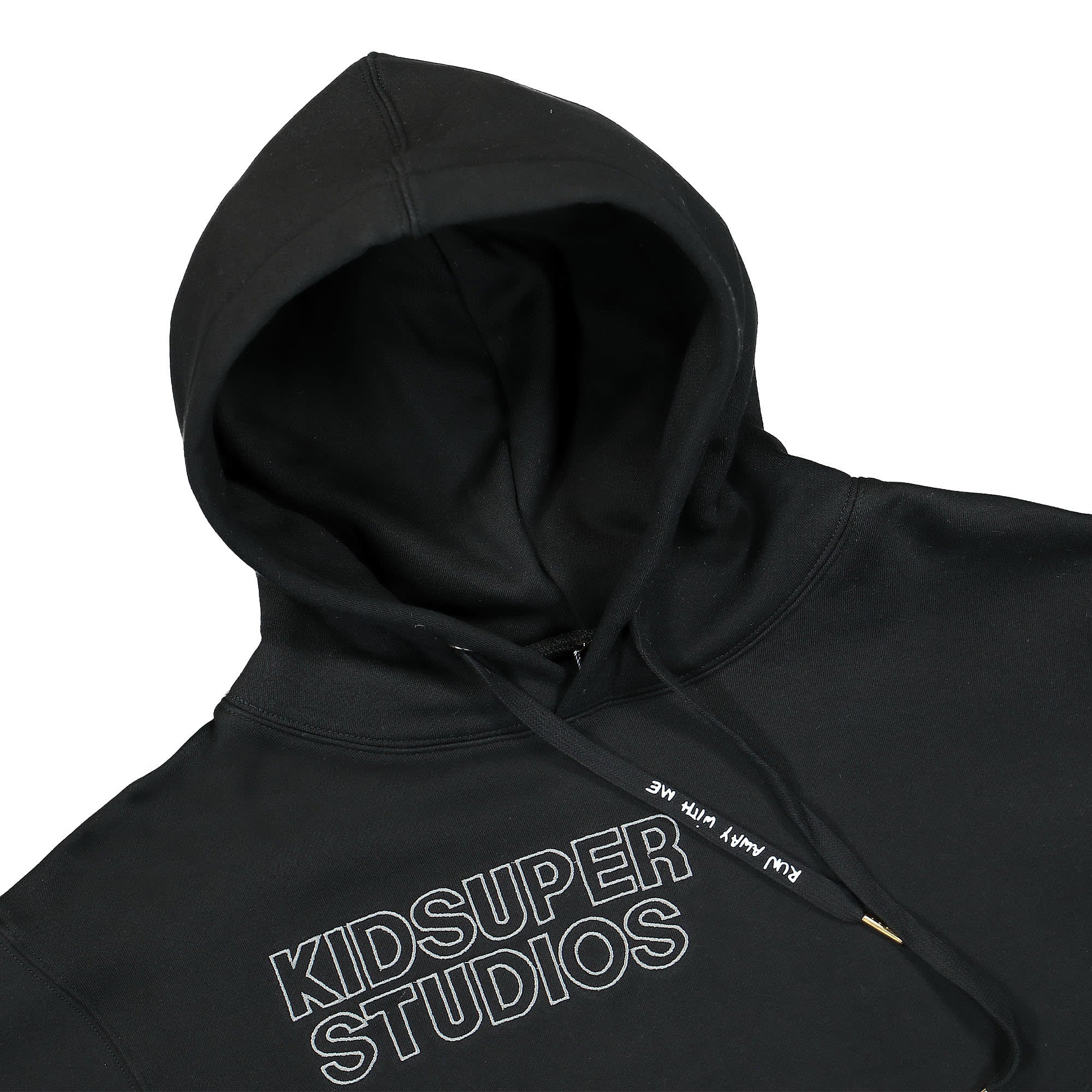 Kidsuper Studios Super Sweatshirt Black Sweatshirts Close-up | Overkill