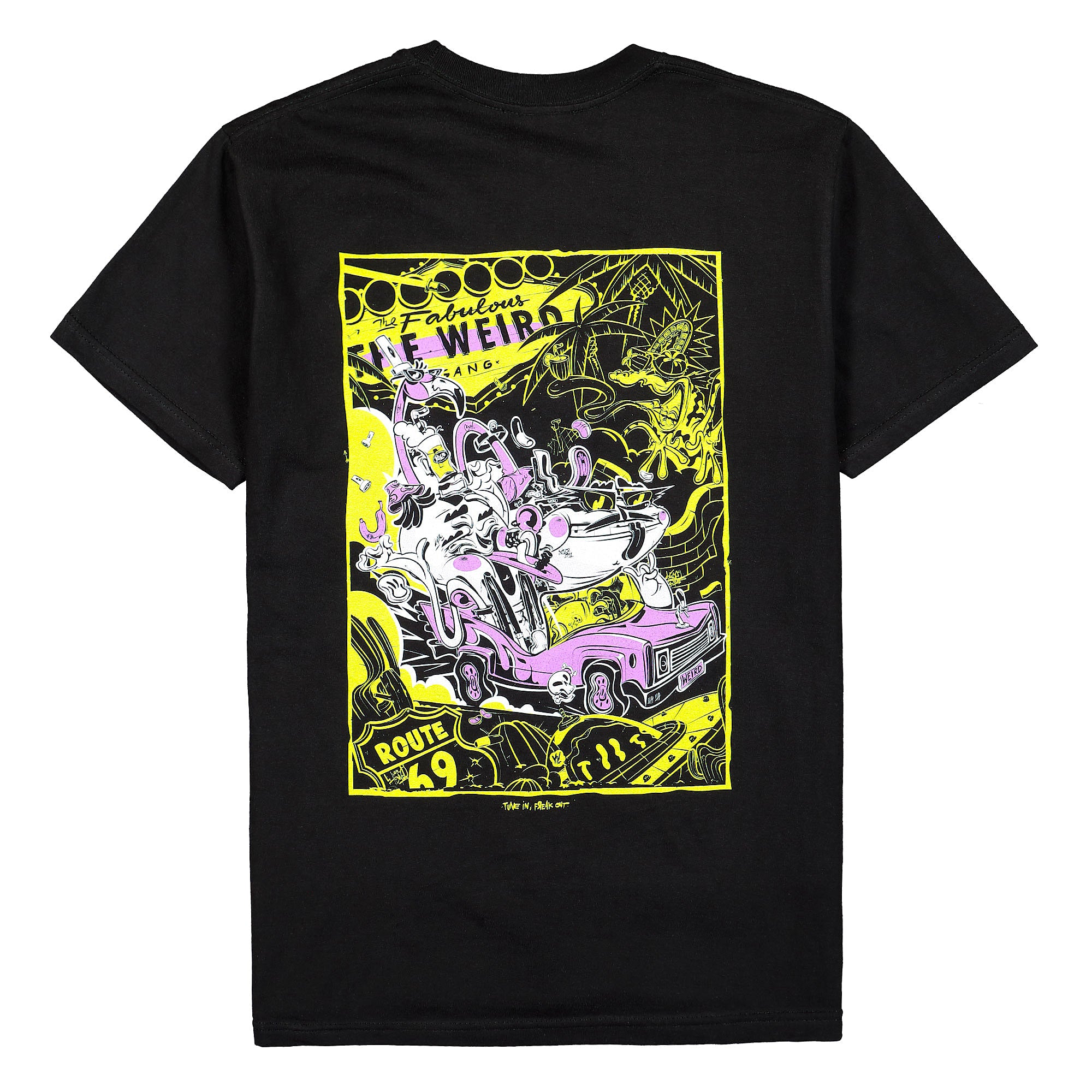 Stylefile The Weird x Stylefile Route 69 T-Shirt Black T-Shirts Close-up | Overkill