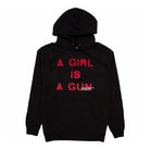 Pleasures Girl Is A Gun Hoody Black Hoodies L18W102029 | Overkill