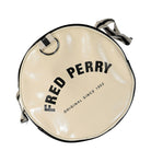 Fred Perry Classic Barrel Bag Black / Ecru Duffle Bags Close-up | Overkill