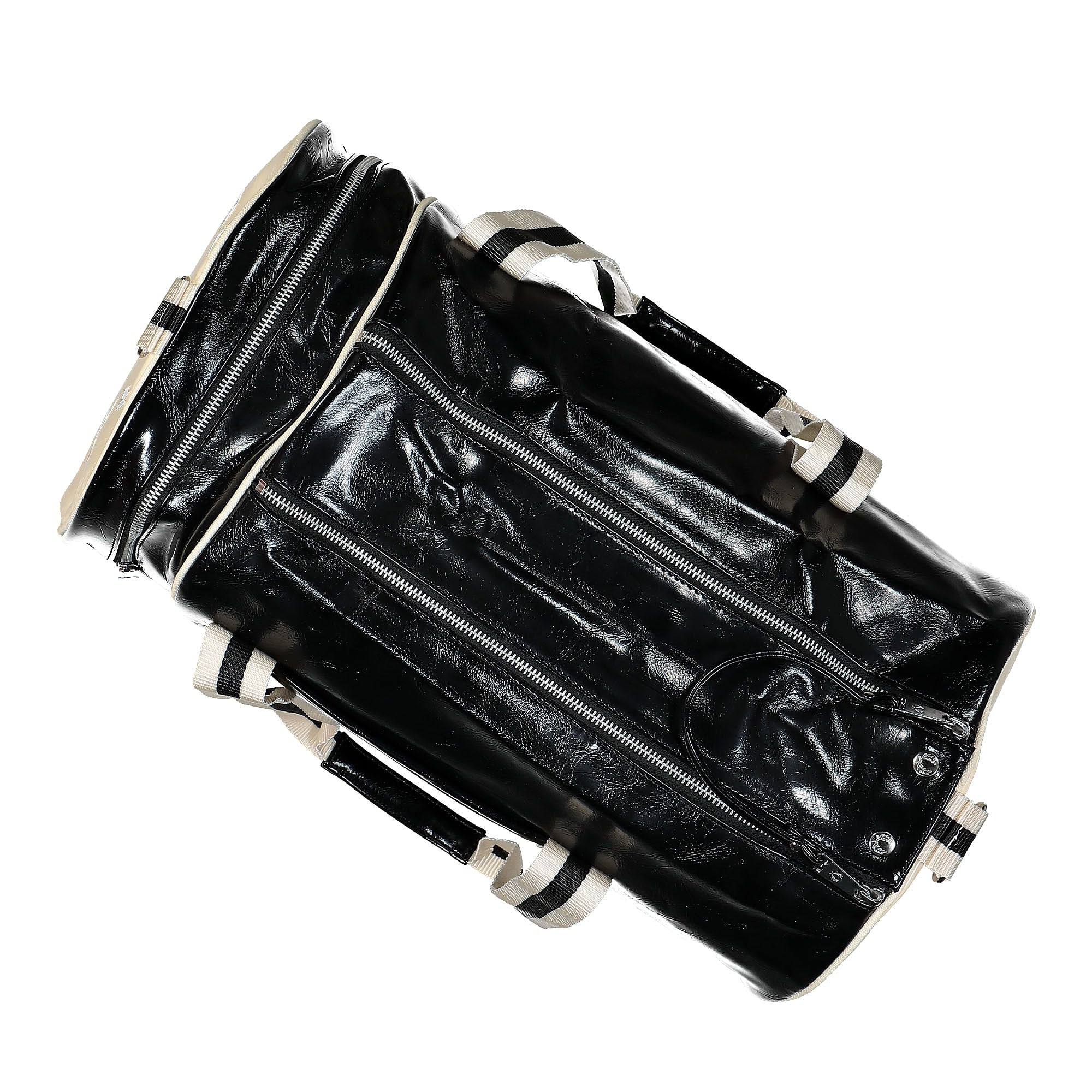 Fred Perry Classic Barrel Bag Black / Ecru Duffle Bags Detailfoto | Overkill