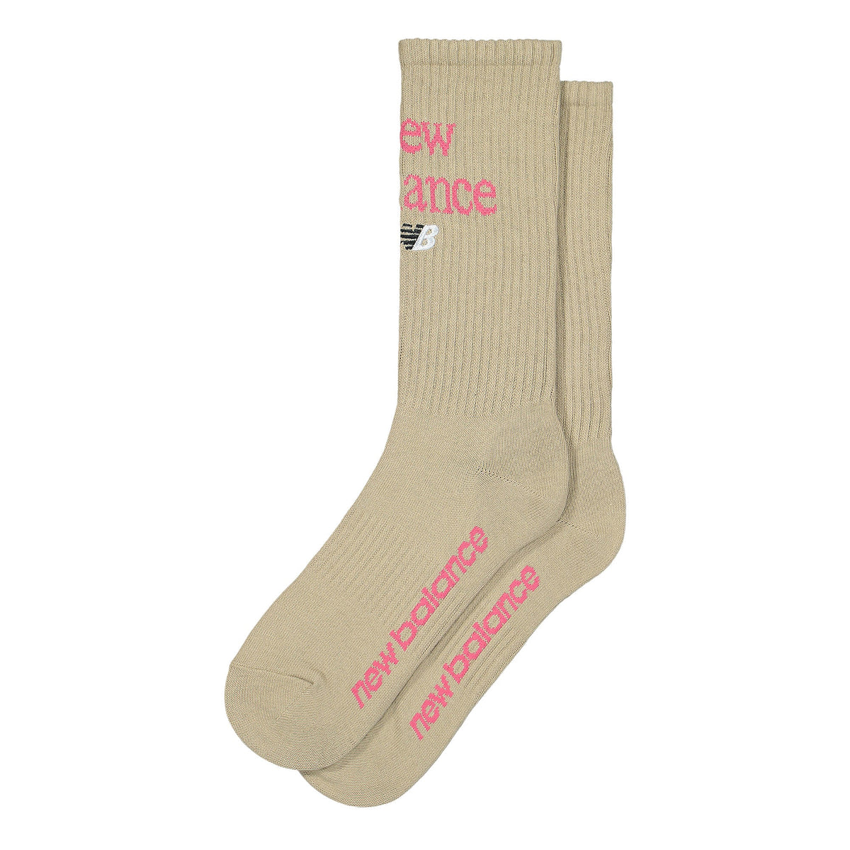 New Balance Essentials Celebrate Crew Socks Beige Socks LAS22061-BEI | Overkill