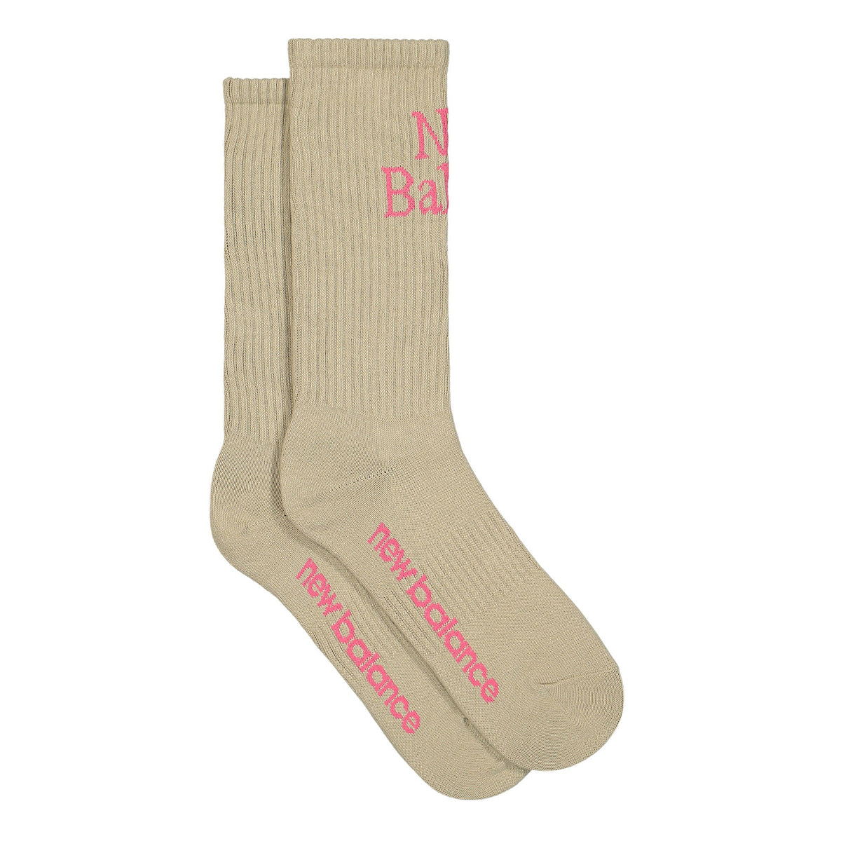 New Balance Essentials Celebrate Crew Socks Beige Socks Material | Overkill