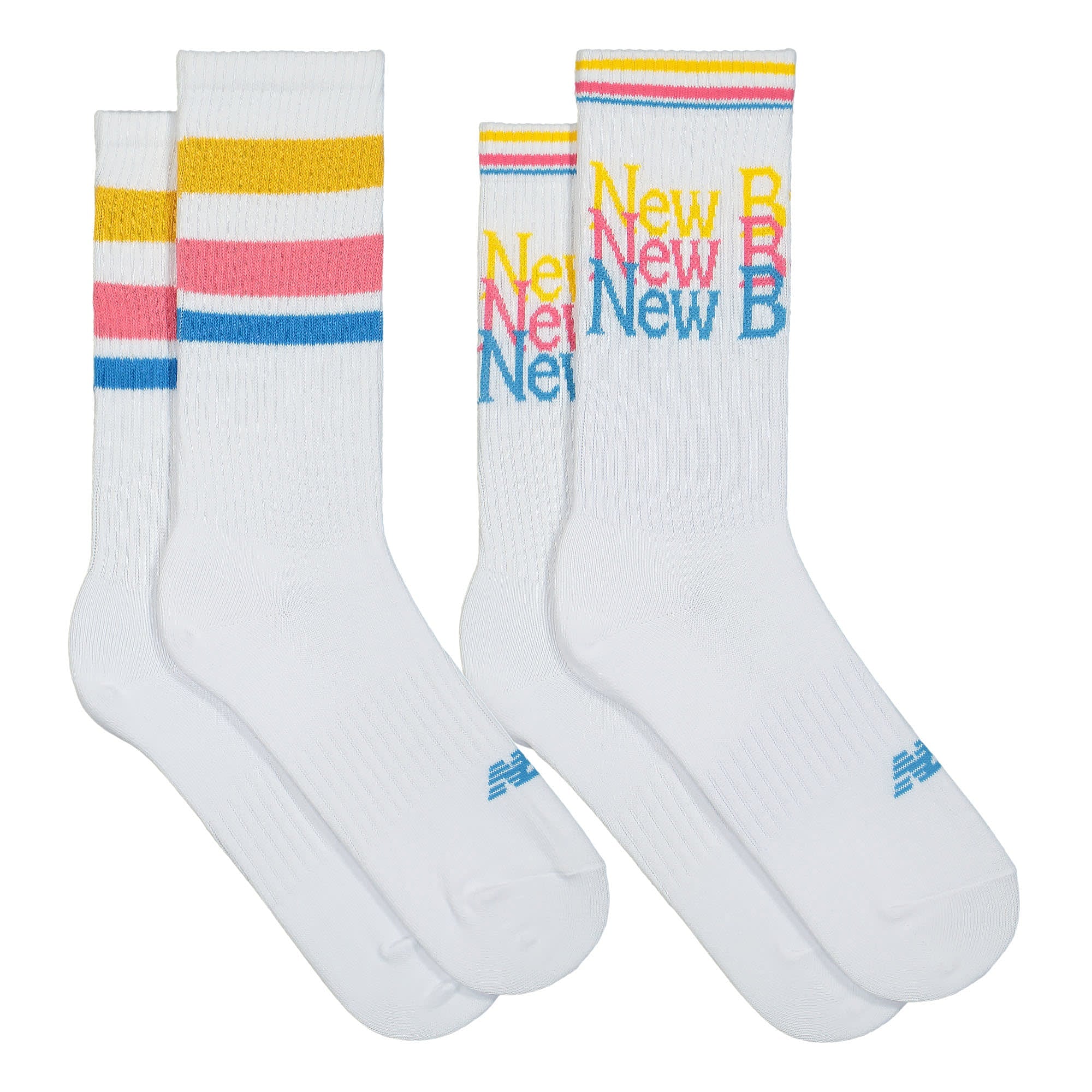 New Balance Essentials Celebrate Legacy Crew 2 Pairs Socks White Socks Material | Overkill