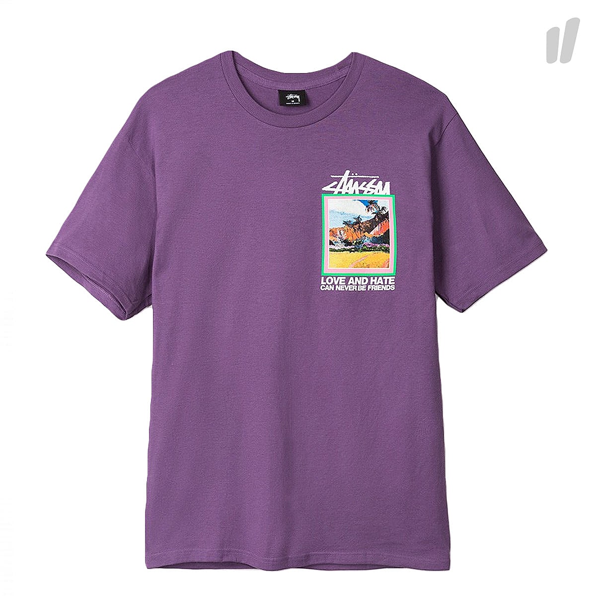 Stussy Love & Hate Tee Purple T-Shirts 1994022 / 0809 | Overkill