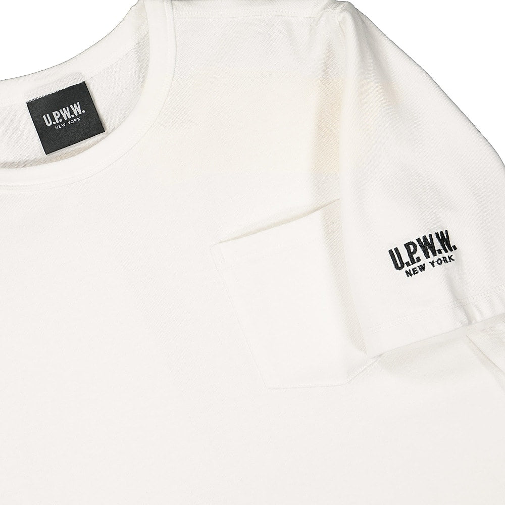 U.P.W.W. pocket t-shirt White T-Shirts Close-up | Overkill