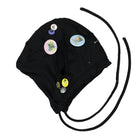 Liberal Youth Ministry Destroyed Hood With Pins Knit Black Beanies Close-up | Overkill