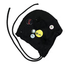 Liberal Youth Ministry Destroyed Hood With Pins Knit Black Beanies Detailfoto | Overkill