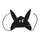 Liberal Youth Ministry Destroyed Bunny Hood Knit Black Hoodies LYM01K103 | Overkill
