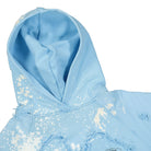 Liberal Youth Ministry Destroyed Bleached Hoodie Knit Blue Hoodies Close-up | Overkill