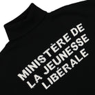 Liberal Youth Ministry Turtle Neck Sweater Black Sweatshirts Close-up | Overkill