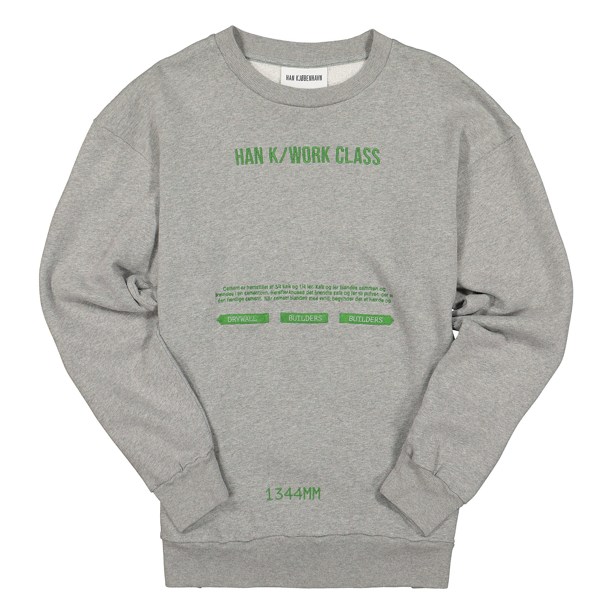 Han Kjobenhavn artwork crew Grey Sweatshirts M-130064 | Overkill
