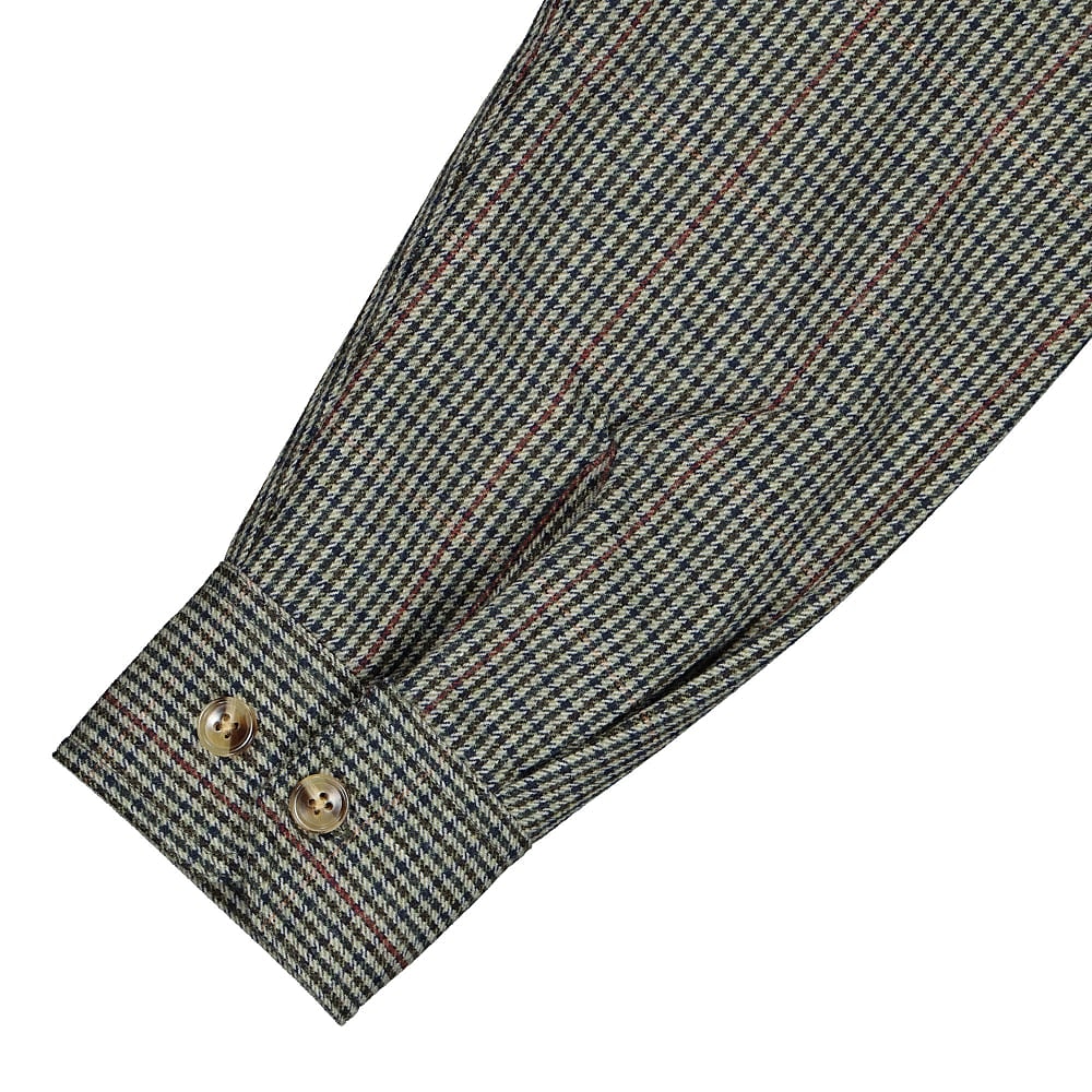Han Kjobenhavn garden shirt Olive Check Shirts Detailfoto | Overkill