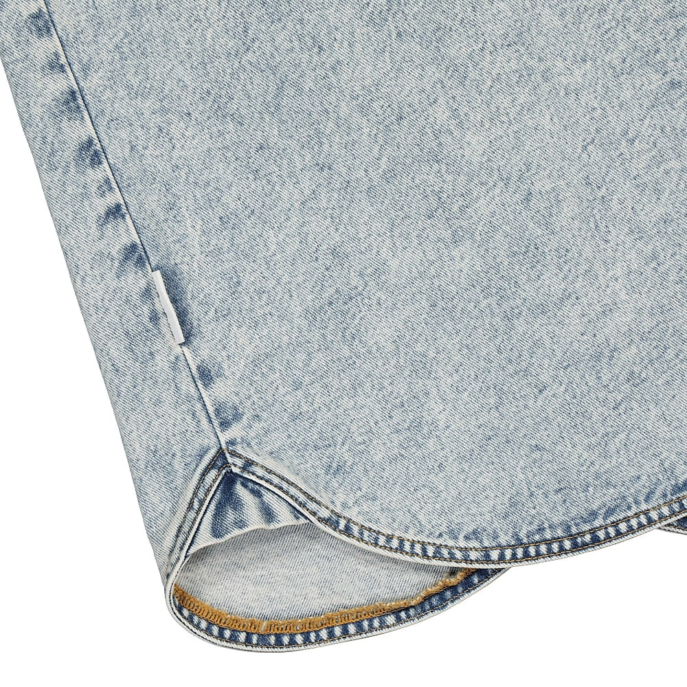 Han Kjobenhavn army shirt Bleached Denim Shirts Detailfoto | Overkill