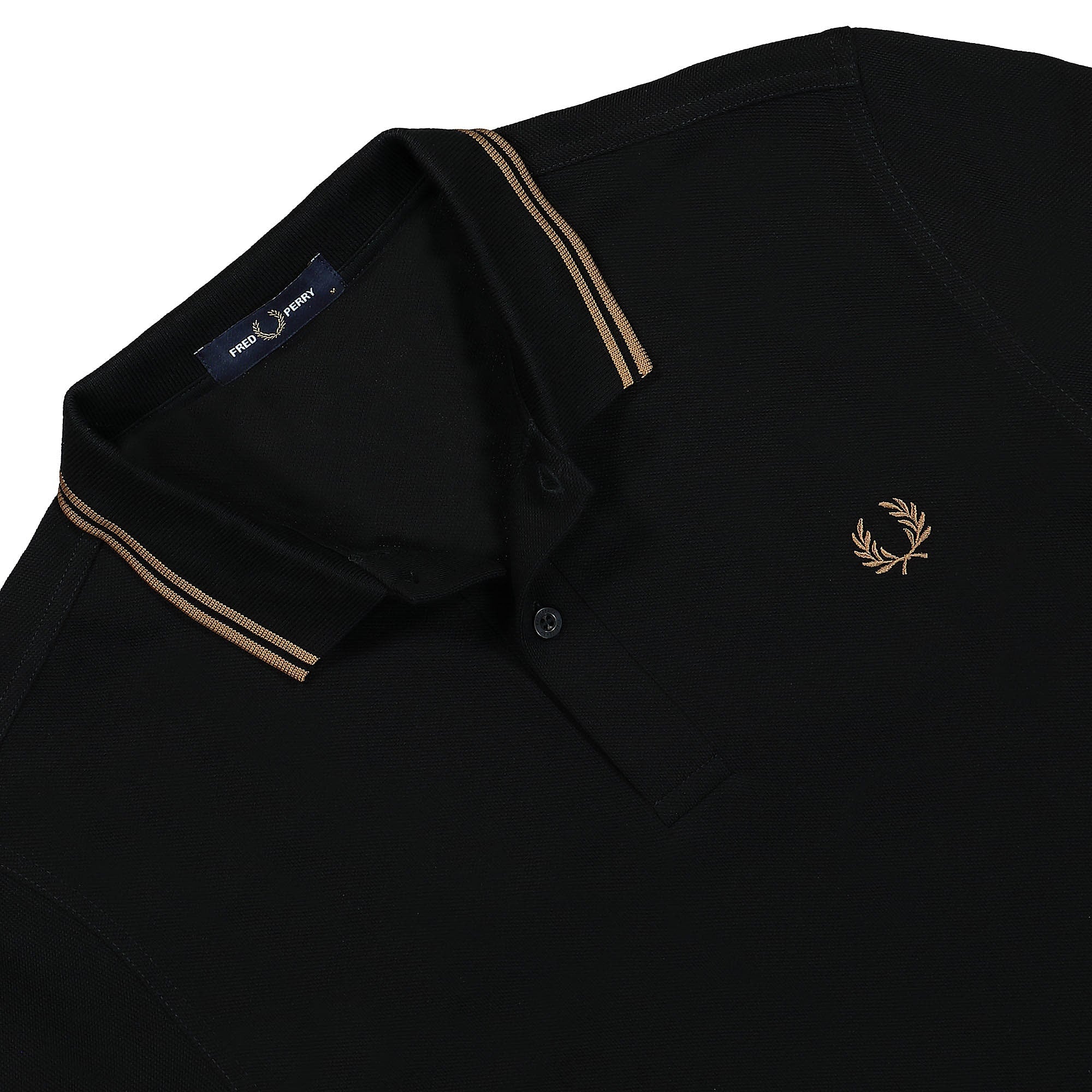 Fred Perry Twin Tipped Fred Perry Shirt Black / Shadedston Shirts Close-up | Overkill