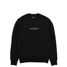 Fred Perry Embroidered Sweatshirt Black Sweatshirts M4727-102 | Overkill
