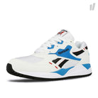 Reebok bolton Chalk-White-Red Rush-California Blue-Black Sneakers  Close Up | Overkill
