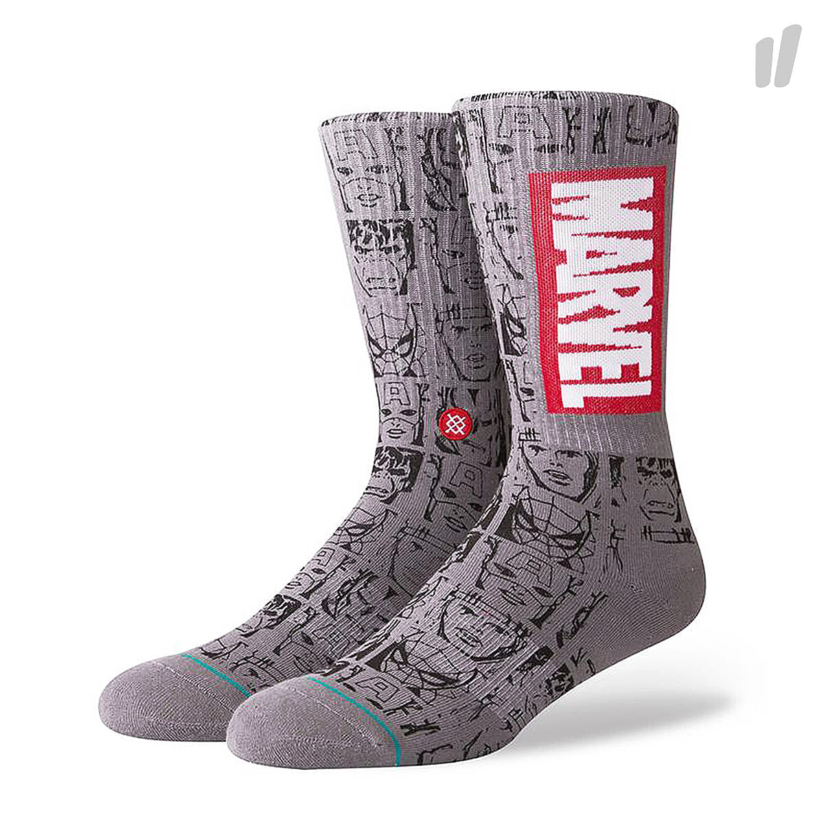 Stance Marvel Icons Socks Grey Socks M546D18MAR-GRY | Overkill