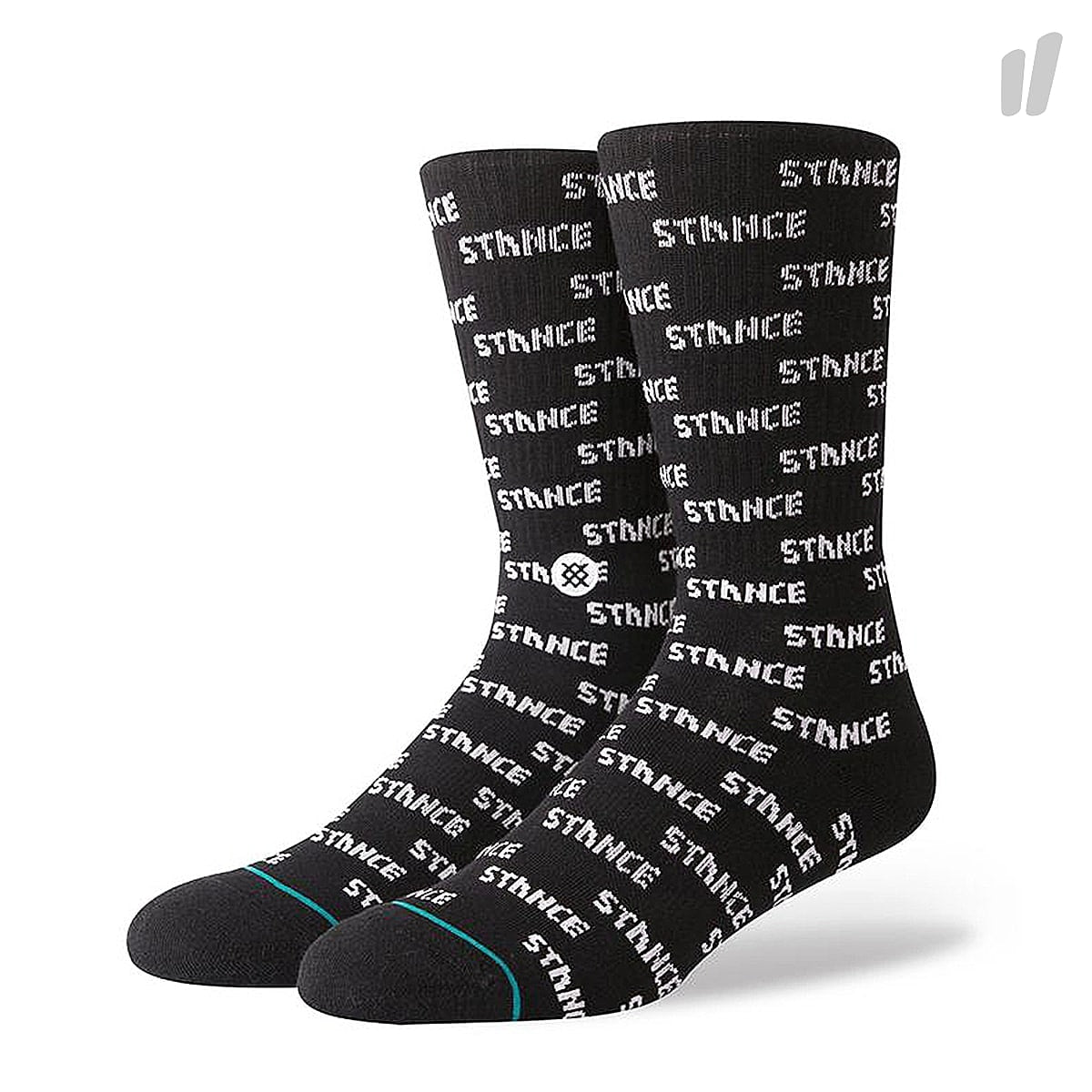 Stance Repeat Socks Black Socks M546D18REP-BLK | Overkill