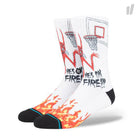 Stance Neckface On Fire Socks White Socks M556D17NEC-WHT | Overkill