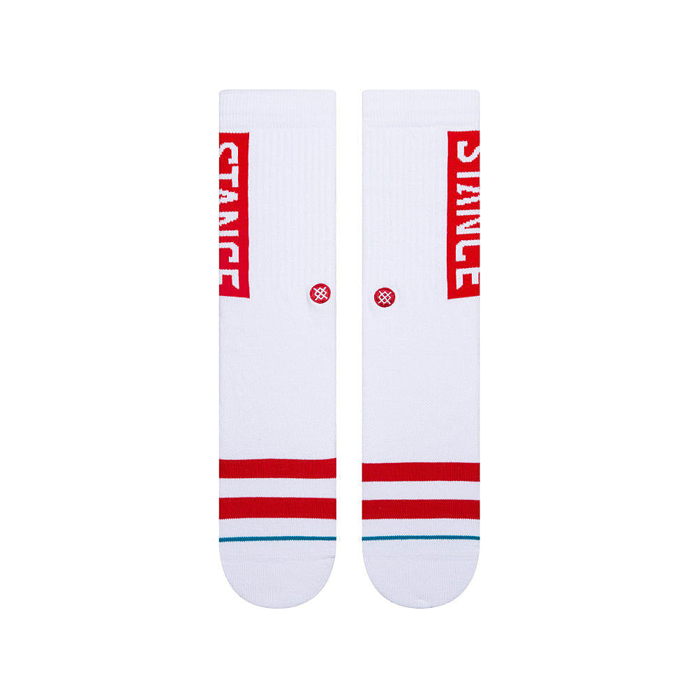 Stance OG Socks White / Red Socks Material | Overkill